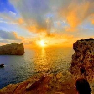 sunset capo caccia