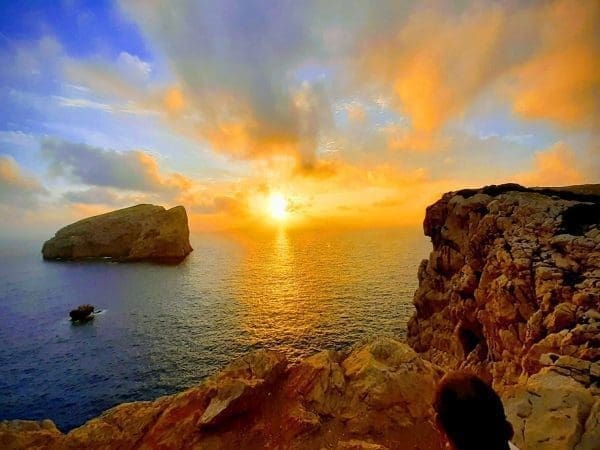 sunset capo caccia